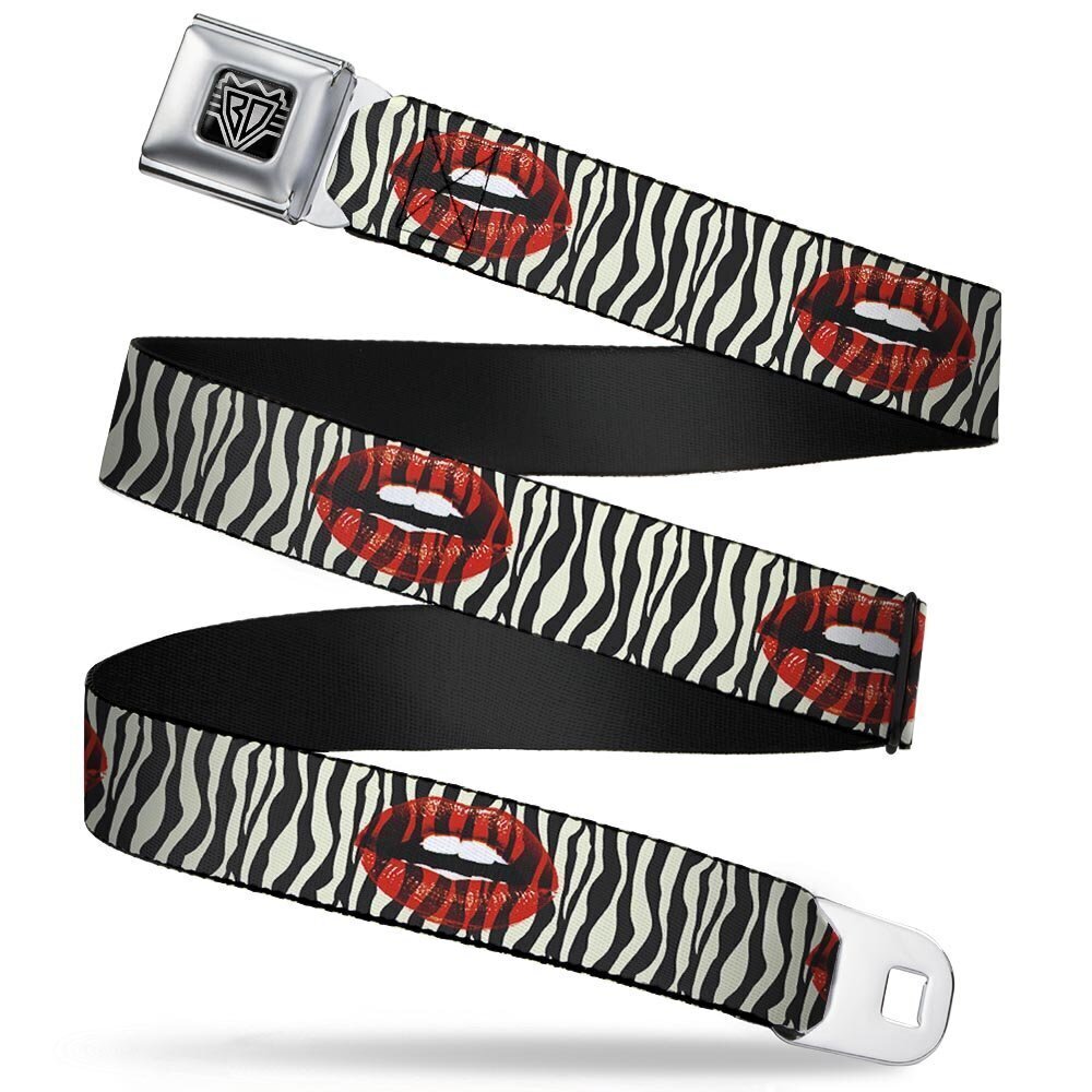 7304 Seatbelt Belt - Mouth Zebra - 1.0" Wide - 20-36 Inches in Length